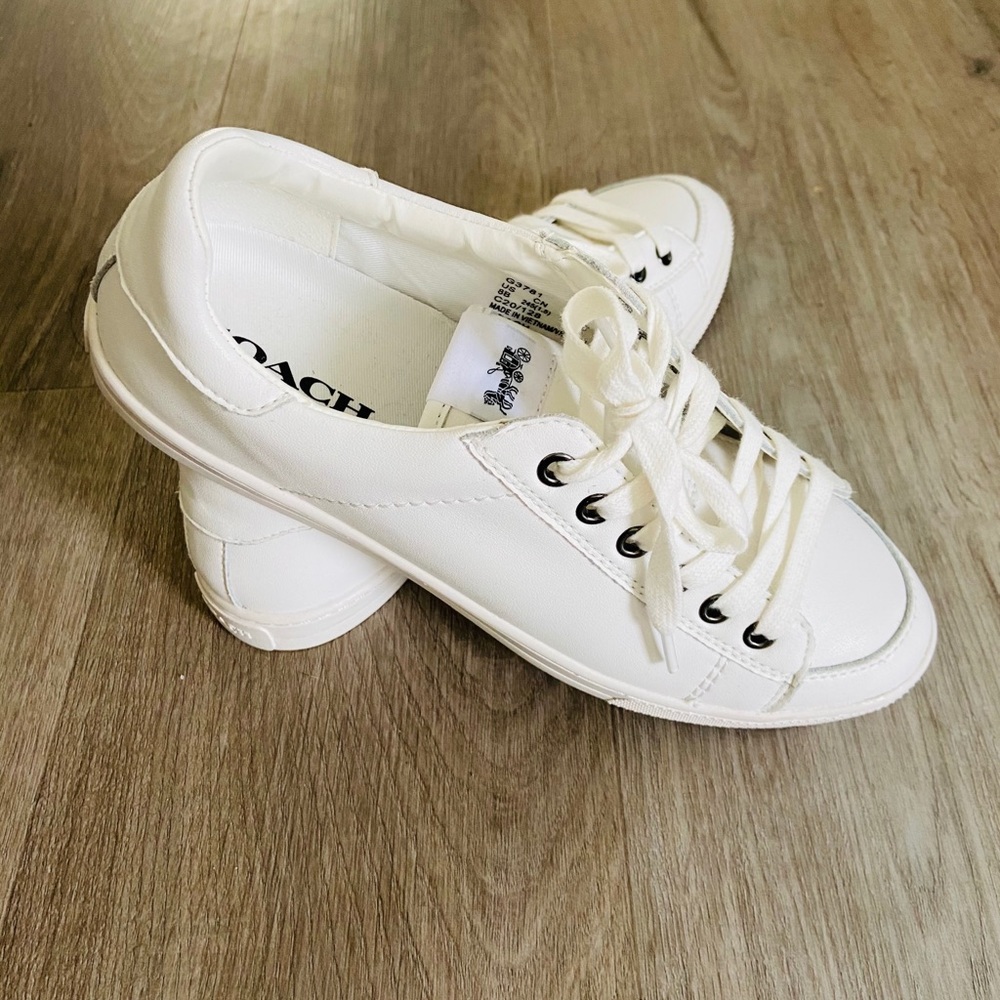 Coach white sneakers